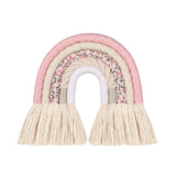 HULIANFU Lines Macrame Rainbow Hanging Ornament DIY Rope Handmade Woven Wall Decor Baby Girls Room Decor Home Nursery Decor