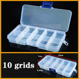 HULIANFU Plastic box Container Screw Holder Case Practical Compartment Jewelry Earring Display case plastic Organizer beads storage boxes