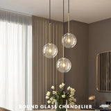 HULIANFU Modern Led Pendant Lamp Glass Ball  Bedroom Hanging Nordic Living Indoor Decor Lighting Kitchen Bar Round Gold Suspension Lights
