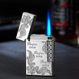 HULIANFU New  Loudly Gas Lighter Square Metal Sideslip Mini Lighters Flint Cigarette Lighters Smoking Accessories Gadgets for Men