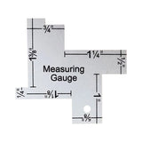 HULIANFU Precision Seam Measuring Gauge Metal Quilting Tailor Ruler Template Sewing Ruler For DIY Patchwork Quilting Craft Accessories