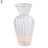 HULIANFU Simple Transparent Glass Small Vase Nordic Decoration Living Room Flower Home Vases For Flowers Aromatherapy Bottle
