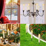 HULIANFU LED Candles Light Flameless Remote cвечи Velas شموع for Home Dinner Party Christmas Tree Candle Decoration Lamp Light New Years