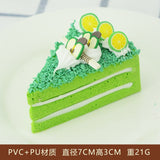 HULIANFU Simulation Fruit Cake Bread Model Food Photo Props Artificial Slicing Cake Fake Ice Cream Cake Funny Gift Cake Shop Display Dec