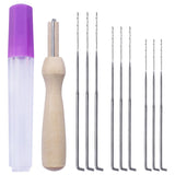 HULIANFU MIUSIE 11 PCS Needle Felting Needle Felting Kit Diy Wool Felt Needle Felting Kit Diy with Handle Wool Felt Pocked Needles
