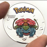 HULIANFU Pocket Monsters Gold Silver Coins Japanese Pokemon Anime Movie Around Coins Children's Cartoon Toys Small Gifts
