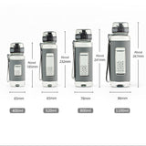 HULIANFU UZSPACE Sports Water Bottles Gym Leak-proof Drop-proof Portable Shaker Outdoor Travel Kettle Plastic Drink Water Bottle BPA Free