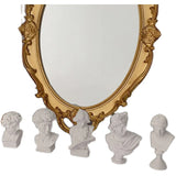 HULIANFU Nordic Mythology David Mini Statue Imitation Plaster Statue Desktop Decoration Ornaments Portraits Bust Drawing Practice Crafts