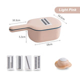 HULIANFU Multi-function Potato Carrot Cucumber Mandoline Slicer Cutter Grater Shredders with Strainer / Kitchen Fruit and Vegetable Tools