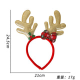 HULIANFU 2023 Cartoon Red Christmas Hair Band Santa Claus Snowman Antlers Headband Merry Christmas Decor Adult Kids Naviidad Gifts Noel Toys