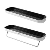 HULIANFU Wall-mounted Bathroom Shelf Toilet Storage Rack For Kitchen Storage Bath Organizer Household Bathroom Accessories Without Drill