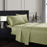 HULIANFU Simple Queen King Size Bed Sheet Sets Stripe Bedding Sets Luxury Bed Linens Bed Sheets And Pillowcase For Single Double Bed