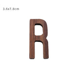 HULIANFU NEW Nordic Style Black Walnut Letter Decorative Letters Combination Wall Decoration DIY Letter Home Decoration Wooden Alphabet