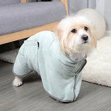 HULIANFU Wearable Dog Bathrobe Towels Super Absorbent Dog Bath Towel Coral Fleece Drying Robes Moisture Absorbing For Dog And Cat