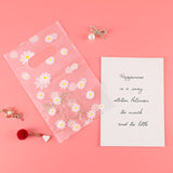 HULIANFU Small Plastic Bag for Jewelry/Earrings/Scarf/Socks Little Daisy Wedding Gift Bags Mini Packaging Bags for Business 25pcs/lot
