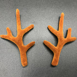 HULIANFU  1 Pair Antlers Headwear Headband Flocking Artificial Sika Deer Antlers DIY Christmas Decorations Photography Props navidad