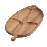 HULIANFU Whole Wood Wood Irregular Oval Solid Wood Pan Plate Fruit Dishes Saucer Tea Tray Dessert Dinner Plate Tableware Set