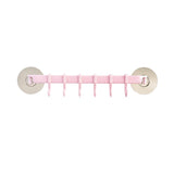HULIANFU Strong Adhesive Wall Rack Suction Cup 6 Hooks Towel Bathroom Kitchen Holder Sucker Hanger Bathroom Powerful Hook Storage Rack