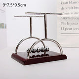 HULIANFU Newton Cradle Balance Steel Balls Perpetual Motion Collision Ball School Teaching Physics Science Pendulum Toy Home Decoration