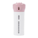 HULIANFU Travel Dispenser 4-In-1 Travel Bottles Leak Proof Toiletries Sub-bottle Refillable Shower Gel Soap Empty Container Kit