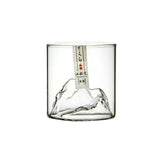 HULIANFU Japan 3D Mountain Whiskey Glass Glacier Old Fashioned Whisky Rock Glasses Whiskey-glass Wooden Gift Box Vodka Cup Wine Tumbler