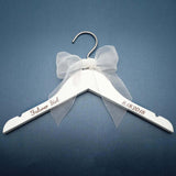 HULIANFU Personalized Wedding Hanger Custom Name Hanger Cloth Hanger Bride Dress Hanger Wedding Party Gift Bridal Shower Gift Groom Hange