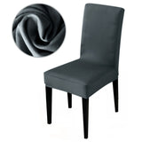 HULIANFU Solid color stretch Chair Cover Spandex Fabric seat Chair Covers restaurant Hotel Party Banquet Slipcovers home decoration event
