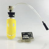 HULIANFU SWSMOK Glass Popular Bottle Water Pipe Portable Mini Hookah Shisha Tobacco Smoking Pipes For Metal Tube Filter