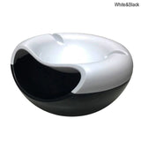 HULIANFU Multifunctional Plastic Double Layer Dry Fruit Containers Snacks Seeds Holder Desktops Plate Dish Organizer Storage Box Garbage