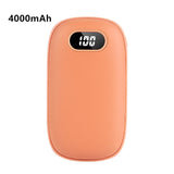 HULIANFU Portable USB Heater Rechargeable Electric Hand Warmer In Winter Double-Sided Heating Mini Mobile Power Supply Handwarmer 2 In 1