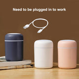 HULIANFU Portable 300ml Humidifier USB Ultrasonic Dazzle Cup Aroma Diffuser Cool Mist Maker Air Humidifier Purifier with Romantic Light