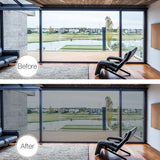 HULIANFU Multi-size One Way Mirror Window Film Privacy Sun Blocking Glass Sticker Heat Control Reflective Film Self Adhesive Window Tint