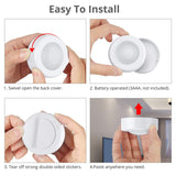 HULIANFU LED Puck Light Remote Control Dimmable Wireless Touch Sensor Battery Operated Portable Kitchen Hallway Closet Cabinet Night Lamp