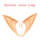 HULIANFU Party Decoration Latex Ears Fairy Cosplay Costume Accessories Angel Elven Elf Ears Photo Props Adult Kids Toys Halloween Supply
