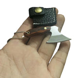 HULIANFU Mini Fold Knife Keychain Stainless Steel Portable Household Fruit Knife Tools Camping Hiking Outdoor Knife Key Pendant