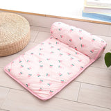 HULIANFU Pet  Mat Dog Cooling Mat Summer Dog Bed Pad  Blanket Breathable Ice Pad Sofa For Small Medium Dogs Pet Cooling Mats With Pillow