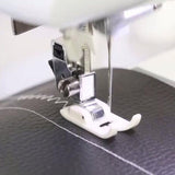 HULIANFU Roller Sewing Presser Foot Straight Stitch Leather Non-Stick Zigzag Teflon Sewing Machine Tool for All Low Shank Snap-On Singer