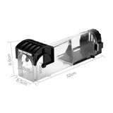 HULIANFU Smart Self-locking Mousetrap Safe Firm Transparent Household Mouse Catcher Plastic Reusable Humane Indoor Outdoor Rat Trap