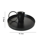 HULIANFU Retro Metal Candlestick Candle Holders Modern Home Decoration Glamorous Chic Wedding Table Decoration Desktop Accessories