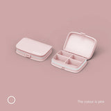 HULIANFU Pill Box Wheat Sealed 8 Grids Pill Container Organizer Health Care Drug Travel Divider 7 Day Pill Storage Bag Travel Pill Cases