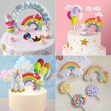 HULIANFU Unicorn Cake Topper Unicorn Brithday Party Supplies Unicorn Brithday Cake Decor 1st Girl Birthday Party Unicornion