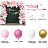 HULIANFU Wedding Balloon Kit Balloons Arch Decoration Birthday Baby Shower Party Birthday Wedding Balloon Decoration Balloons Sets Arch