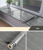 HULIANFU Kitchen Oil-proof Transparent Film Thick Self Adhesive Waterproof Countertop Furniture Marble Wallpaper Bathroom Decor Stickers