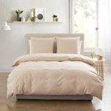 HULIANFU Modern 55% Linen 45% Cotton Bedding Sets Solid Color Bed Set Duvet Cover French Shams Simplicity Bedclothes For Home Sing/Queen