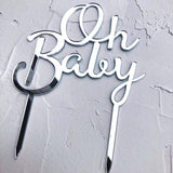 HULIANFU New Wooden One Baby Happy Birthday Cake Toppers Love One Newborn Birthday Cake Topper for Baby Birthday Party Cake Decorations