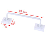 HULIANFU Self Adhesive Wall Mounted Bathroom Towel Bar Shelf Rack Holder Toilet Roll Paper Hanging Hanger S/L Size