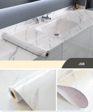 HULIANFU 2023 Kitchen Oil-proof Transparent Film Thick Self Adhesive Waterproof Countertop Furniture Marble Wallpaper Bathroom Decor Stickers
