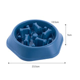 HULIANFU Pet Dog Bowl Dog Slow Feeder Bowl Puppy Cat Slow Eating Dish Bowl Anti-Gulping Food Plate Feeding Dog Cat Food Bowl Pet Supplies