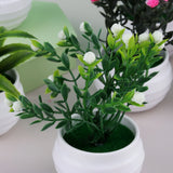 HULIANFU Mini Artificial Aloe Vera Bonsai Small Simulation Tree Potted Artificial Flower Desk Potted Ornaments Home Decoration Crafts