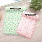 HULIANFU Pet  Mat Dog Cooling Mat Summer Dog Bed Pad  Blanket Breathable Ice Pad Sofa For Small Medium Dogs Pet Cooling Mats With Pillow